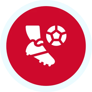 Soccer icon with shoe and ball